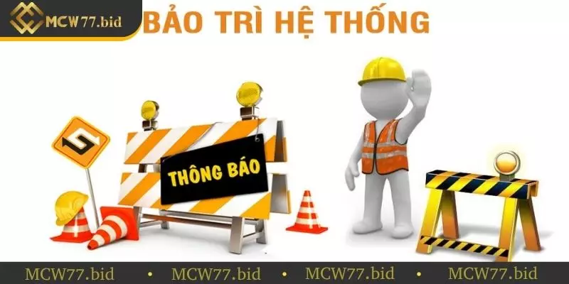 Hệ thống web đang thực hiện nâng cấp bảo trì